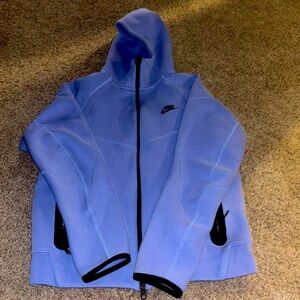Sky blue Nike tech hoodie